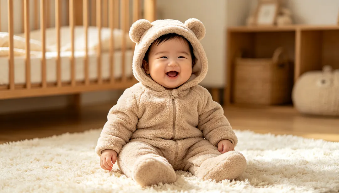 Pijama de animal: ejemplo de Fotos de bebé creado con IA