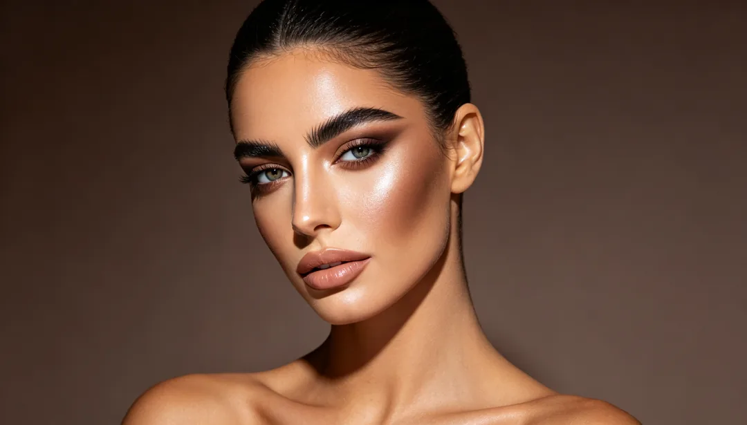 Contouring occidental: ejemplo de Retoque de belleza creado con IA