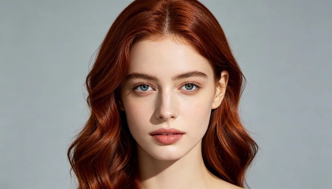 Cambiar el color de pelo: ejemplo de Retoque de belleza creado con IA