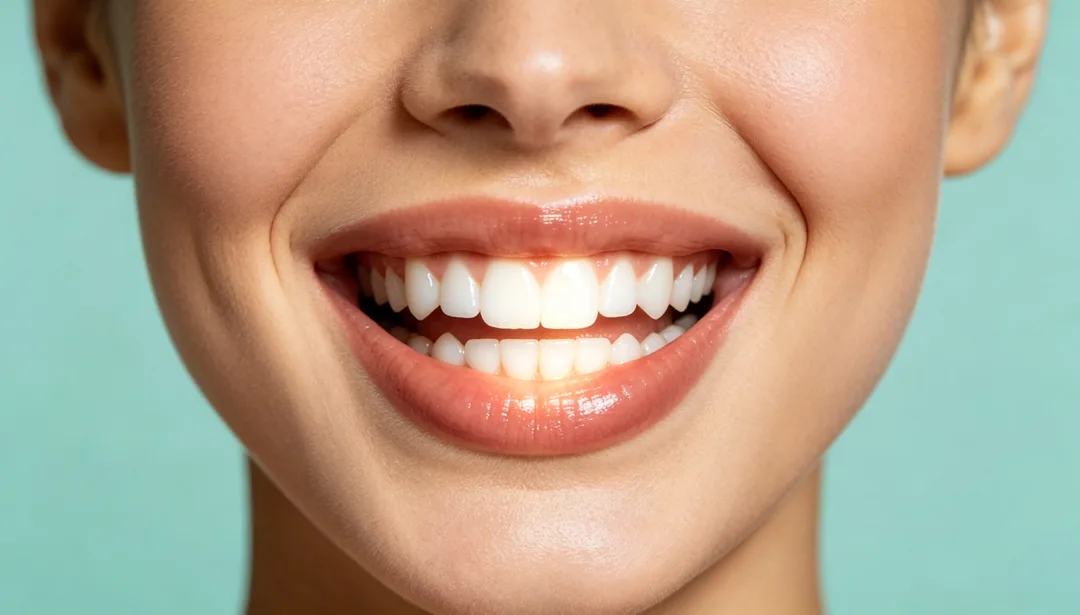 Blanqueamiento dental: ejemplo de Retoque de belleza creado con IA