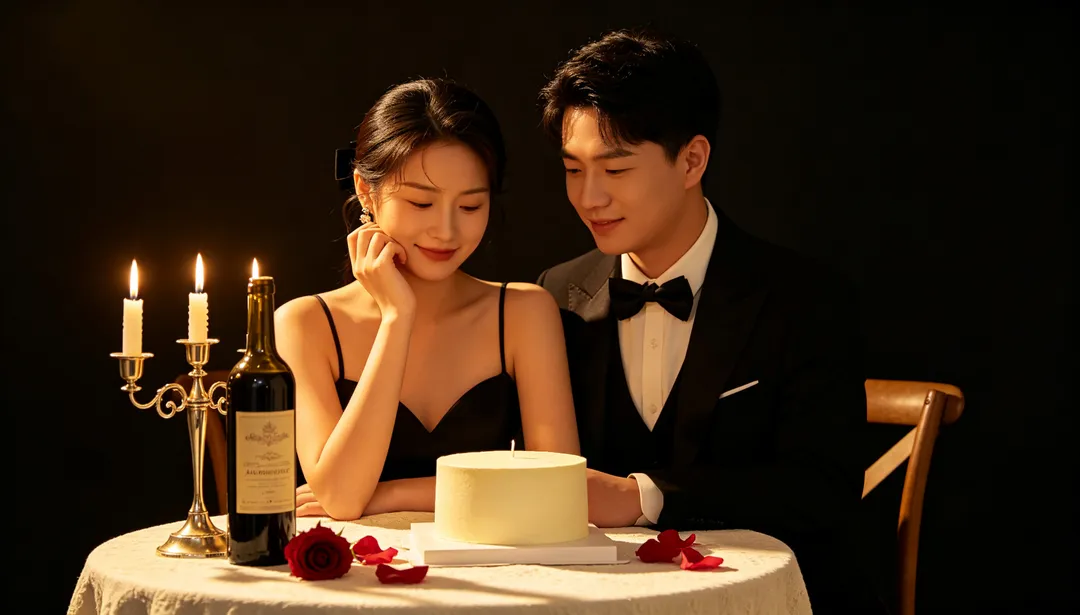 Aniversario: ejemplo de Fotos de pareja creado con IA