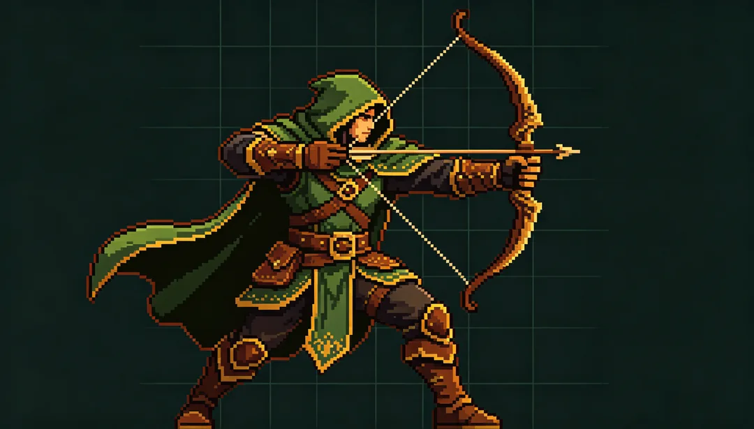 16 bits detallado: ejemplo de Recursos de juego creado con IA