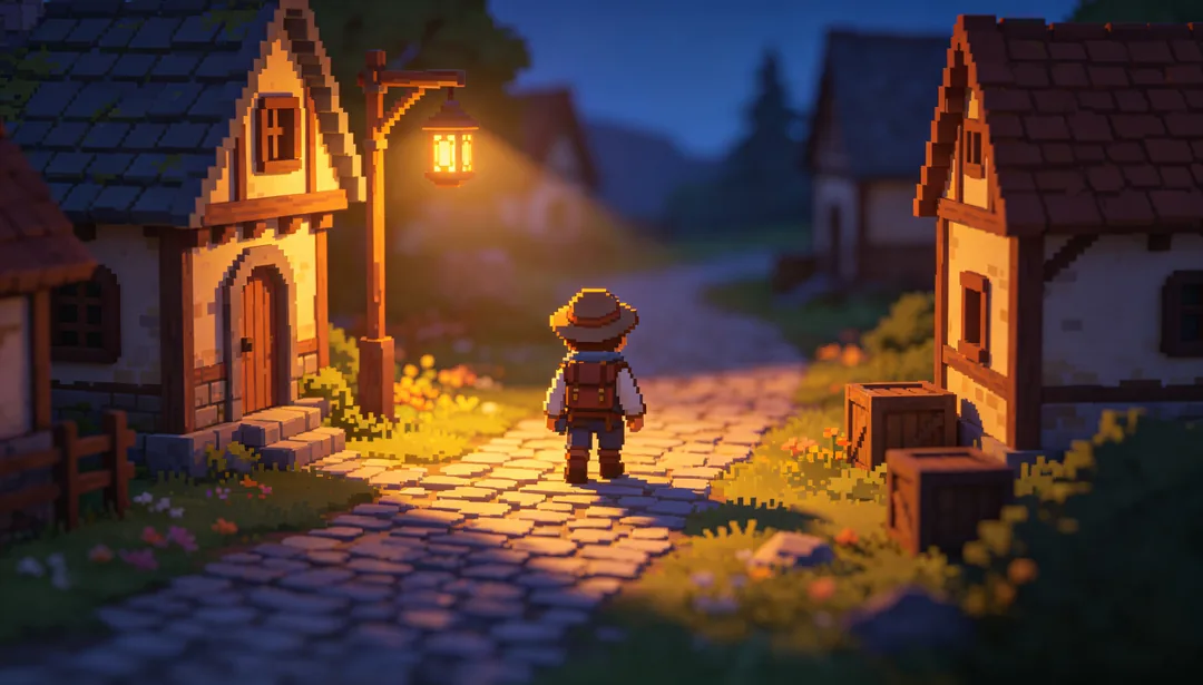 Píxel HD 2.5D: ejemplo de Recursos de juego creado con IA