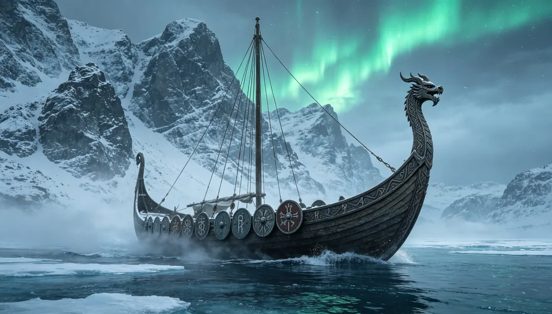 Vikingo nórdico: ejemplo de Recursos de juego creado con IA