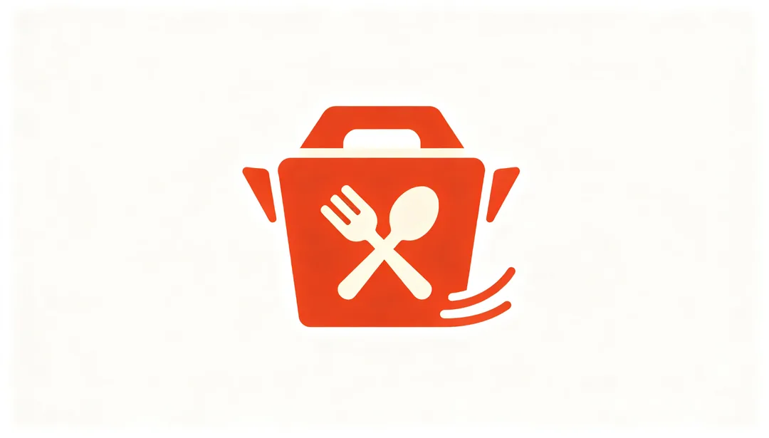 Comida a domicilio: ejemplo de Iconos creado con IA