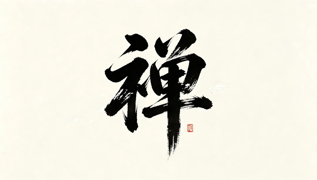 Caligrafía china: ejemplo de Logo creado con IA