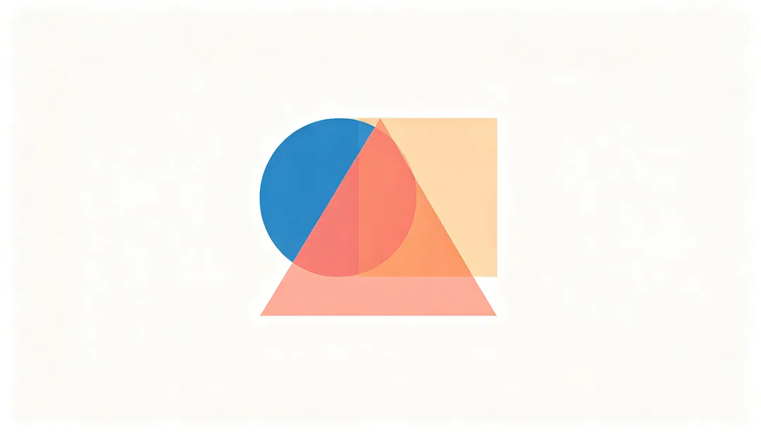 Abstracto geométrico: ejemplo de Logo creado con IA