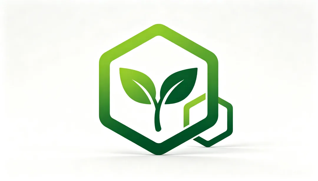 Marco hexagonal: ejemplo de Logo creado con IA