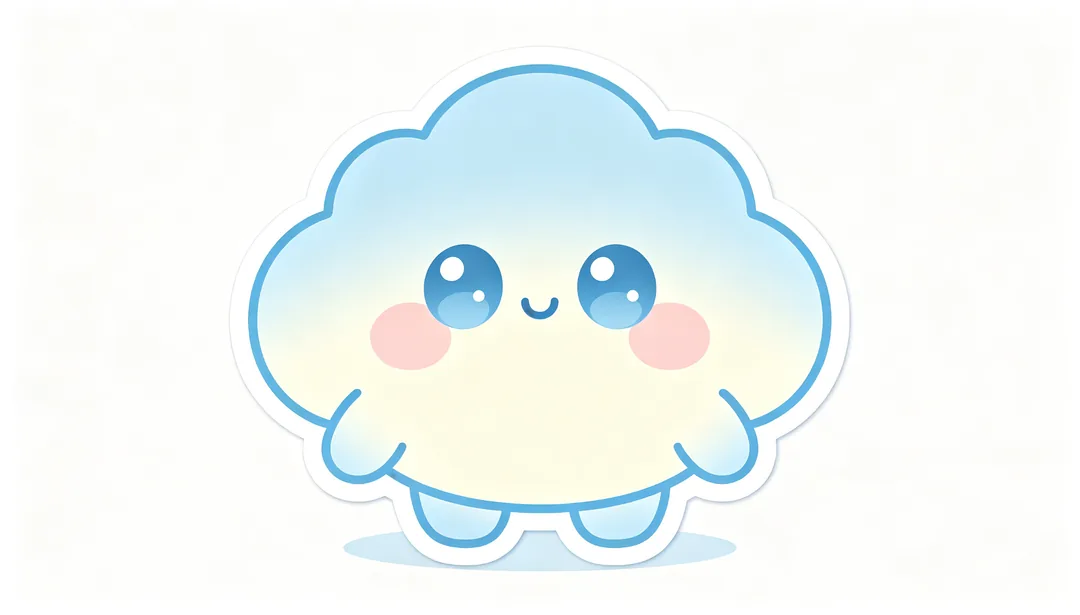 Personaje kawaii: ejemplo de Logo creado con IA
