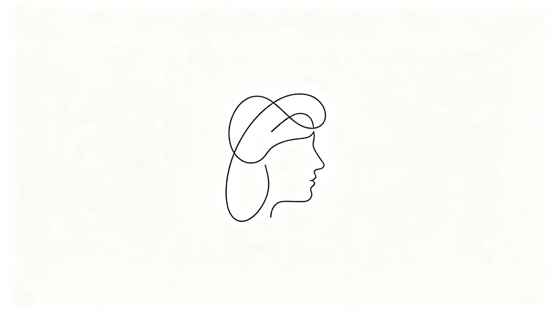 Trazo continuo: ejemplo de Logo creado con IA