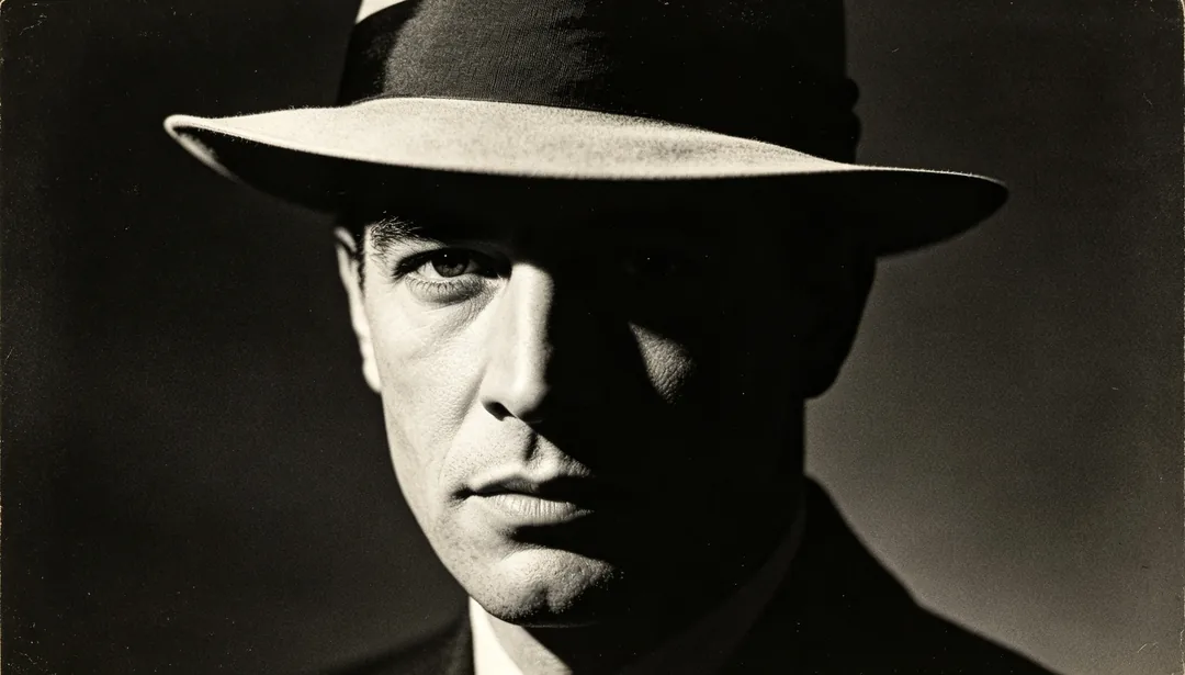 Cine negro: ejemplo de Restaurar foto creado con IA