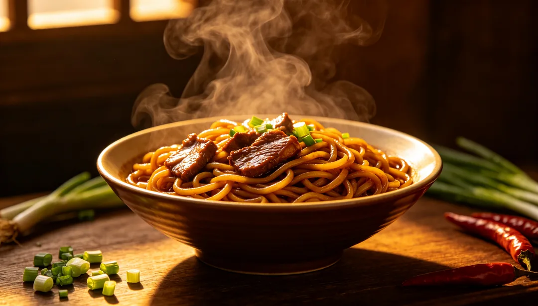 Comida apetitosa: ejemplo de Póster de e-commerce creado con IA