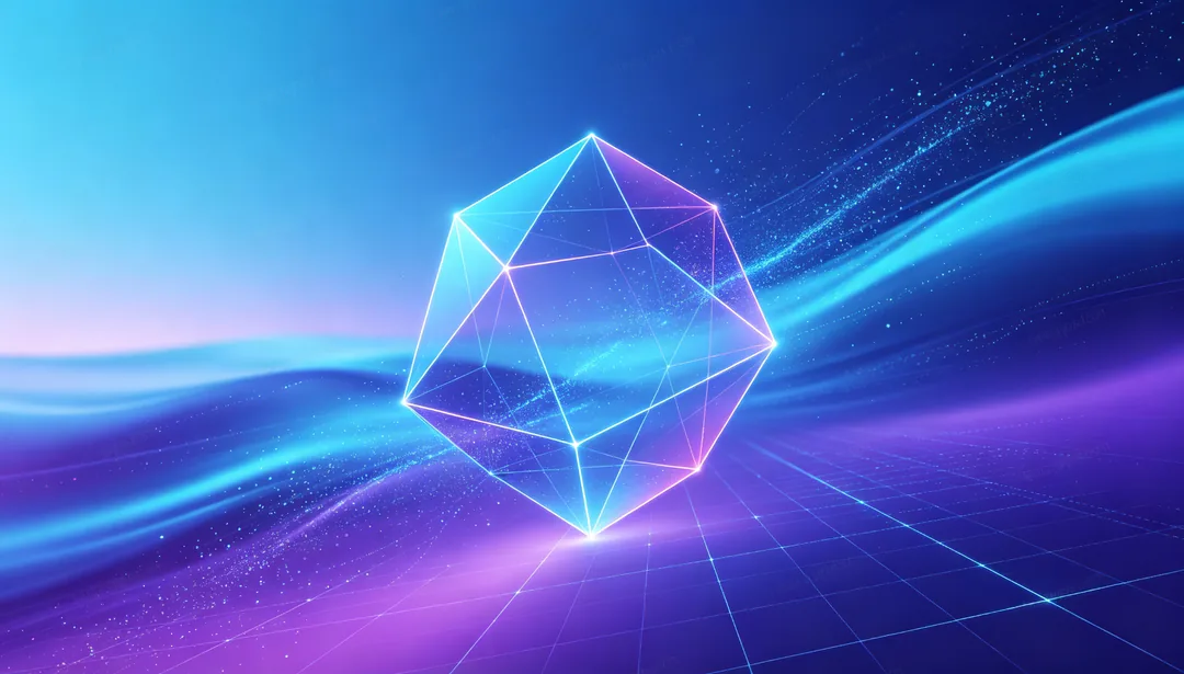 Tecnología futurista en degradado: ejemplo de Póster de e-commerce creado con IA