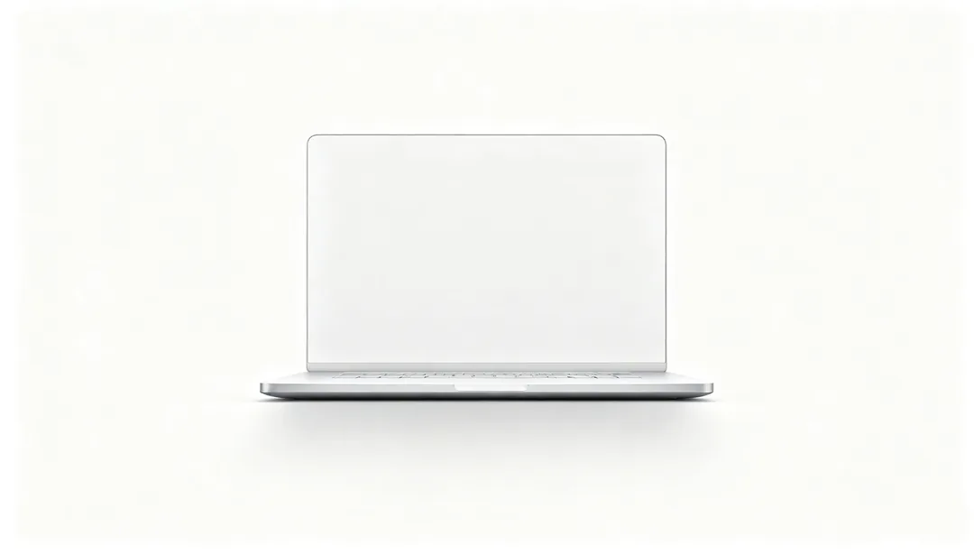 Producto tecnológico minimalista: ejemplo de Póster de e-commerce creado con IA