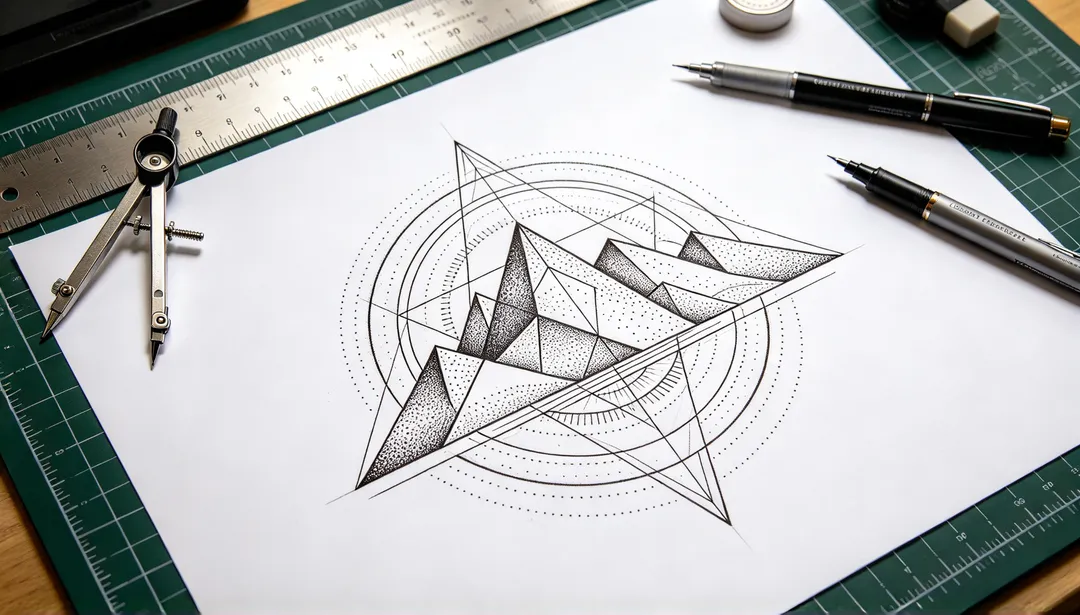 Geometric — AI Tattoo example