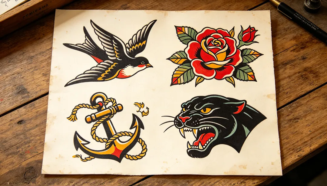 Traditional — AI Tattoo example