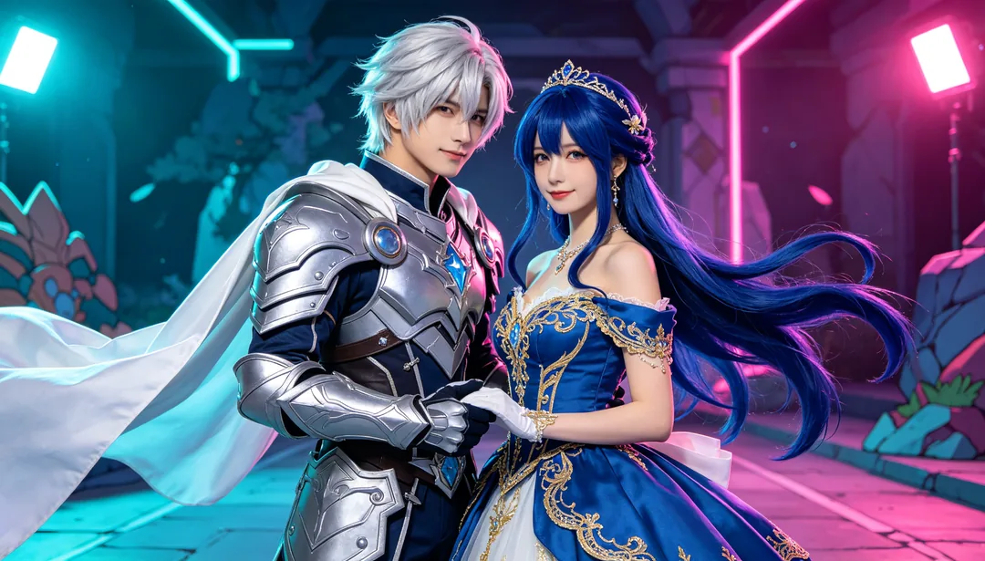 Boda cosplay: ejemplo de Fotos de boda creado con IA