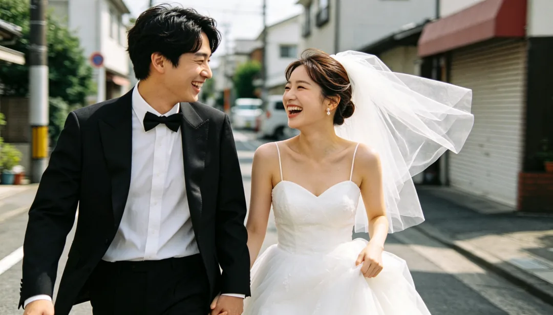 Realismo documental: ejemplo de Fotos de boda creado con IA