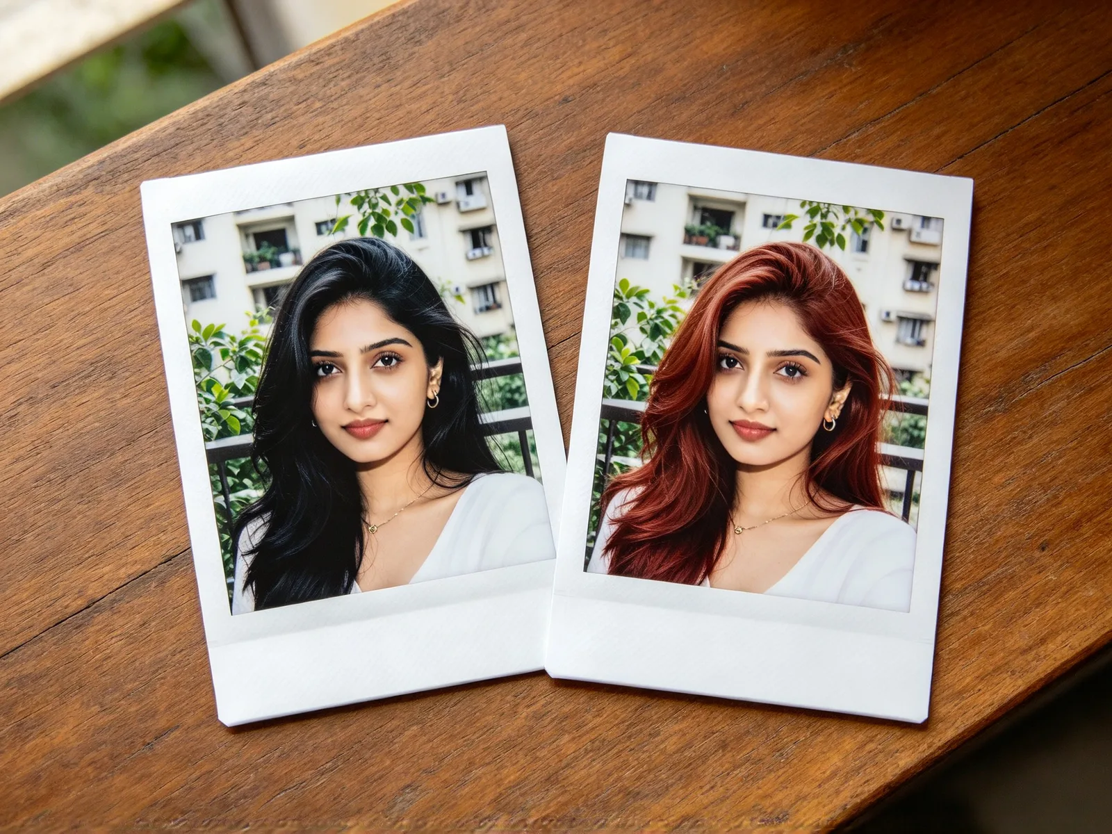 Change hair color in a photo: what stays the same