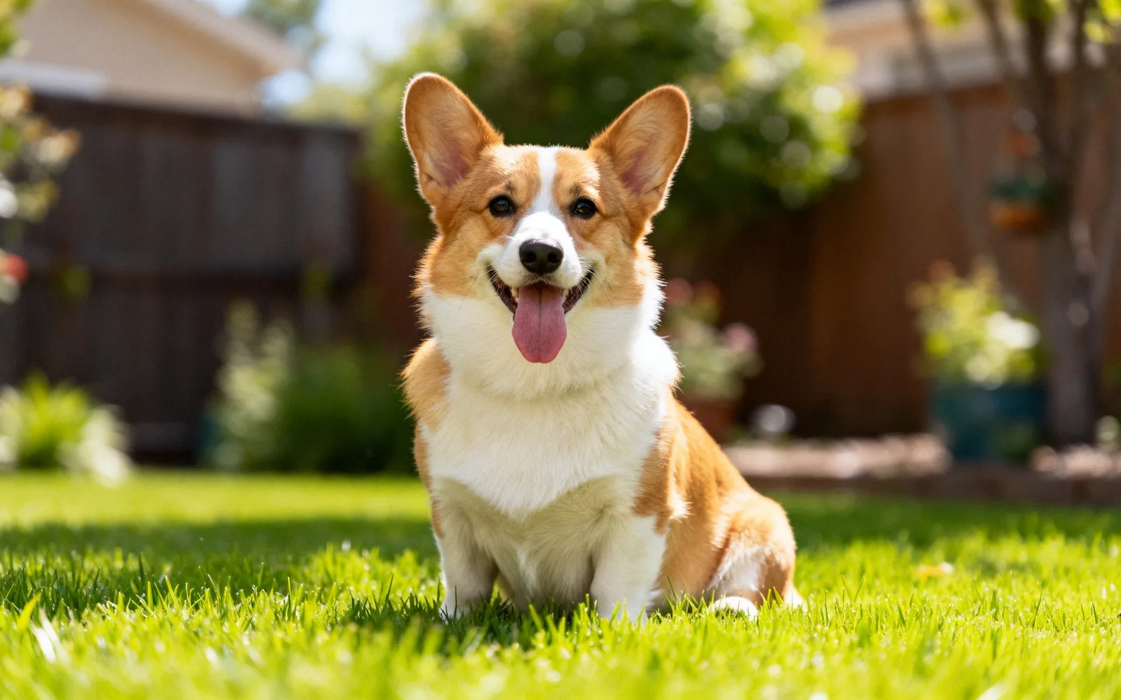 La foto de un corgi redibujada en pixel art de 16 bits — Antes