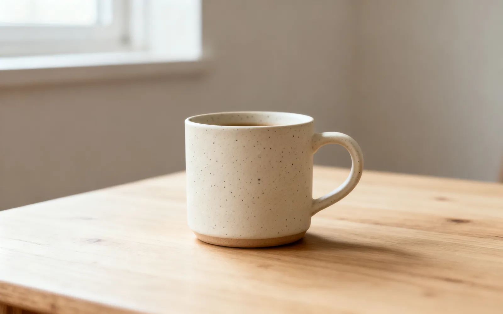 Una etiqueta de precio eliminada de una taza de cerámica — Después